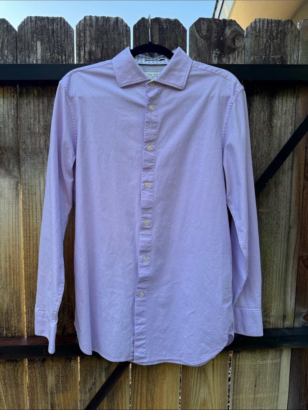 Ted Baker button up cotton dress shirt, slim fit, 15.5” neck